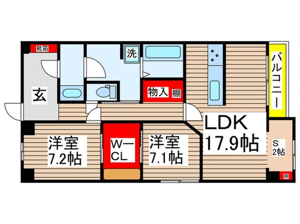 アドバンス新検見川の物件間取画像